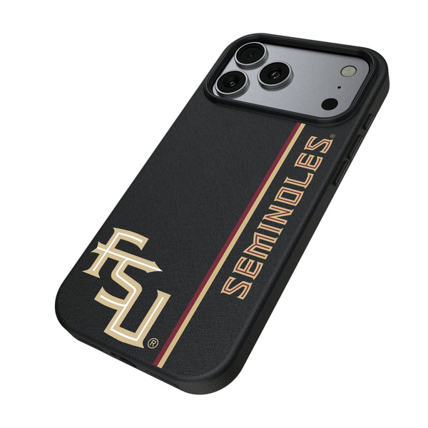 Florida State University Seminoles Athletic Wordmark Sidebar iPhone MagSafe Compatible Phone Case for Apple iPhone Iso.Jpg