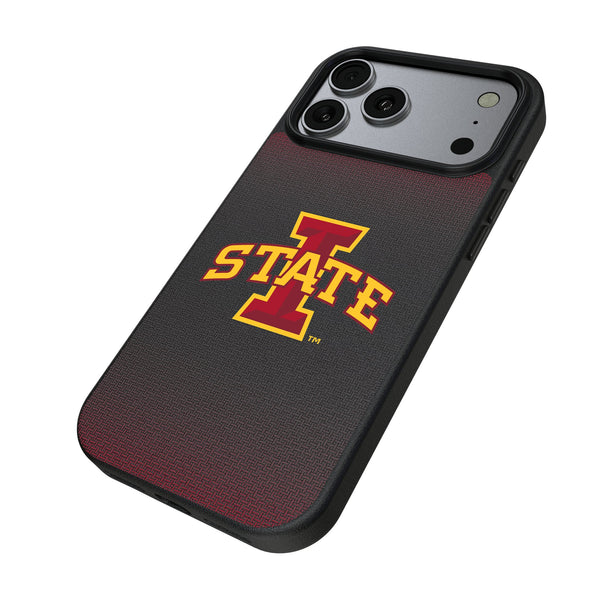 Iowa State University Cyclones Linen iPhone MagSafe Compatible Phone Case for Apple iPhone Iso.Jpg