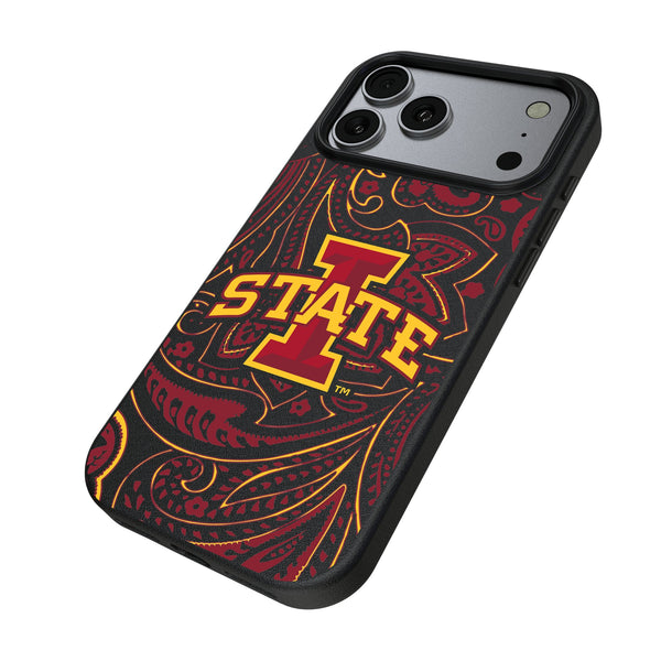 Iowa State University Cyclones Paisley iPhone MagSafe Compatible Phone Case for Apple iPhone Iso.Jpg