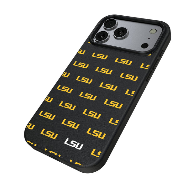Louisiana State University Tigers Fashion Pattern iPhone MagSafe Compatible Phone Case for Apple iPhone Iso.Jpg