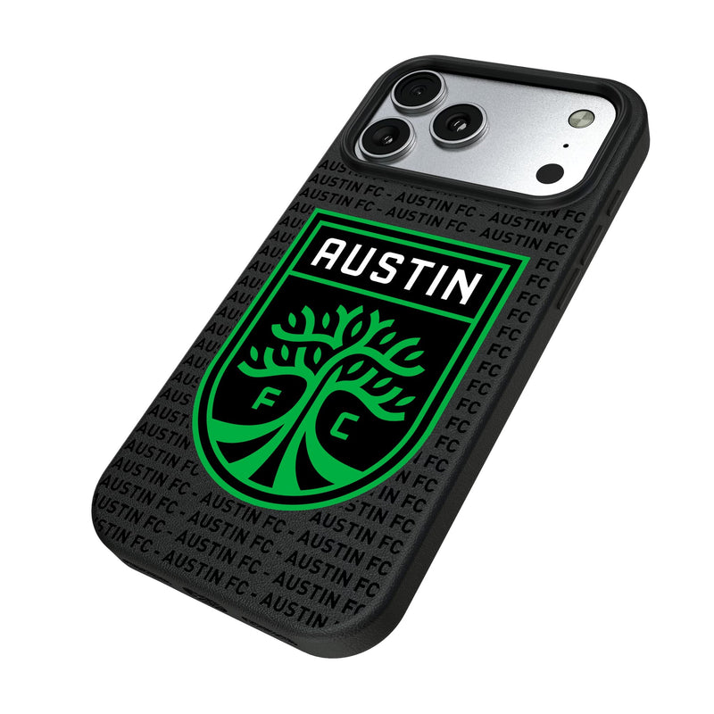 Austin FC Text Backdrop iPhone MagSafe Compatible Phone Case for Apple iPhone Iso.Jpg
