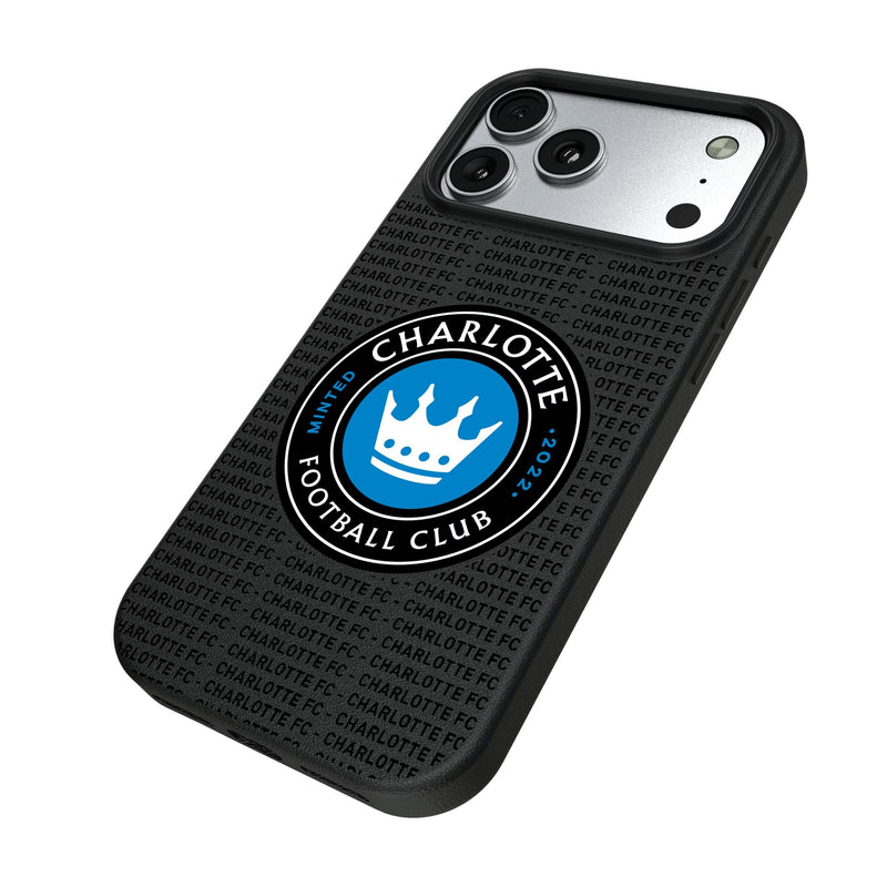 Charlotte FC Text Backdrop iPhone MagSafe Compatible Phone Case for Apple iPhone Iso.Jpg