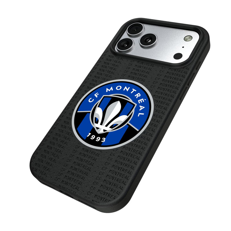 CF Montreal Text Backdrop iPhone MagSafe Compatible Phone Case for Apple iPhone Iso.Jpg