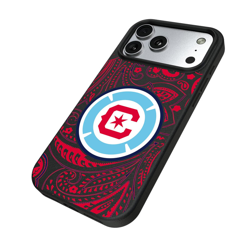 Chicago Fire Paisley iPhone MagSafe Compatible Phone Case for Apple iPhone Iso.Jpg