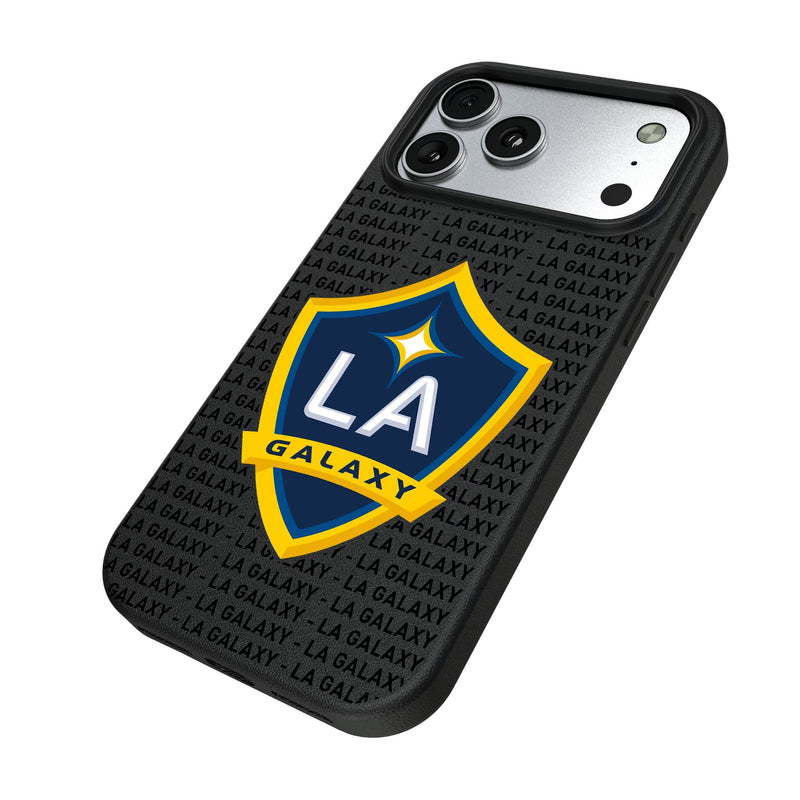 LA Galaxy Text Backdrop iPhone MagSafe Compatible Phone Case for Apple iPhone Iso.Jpg