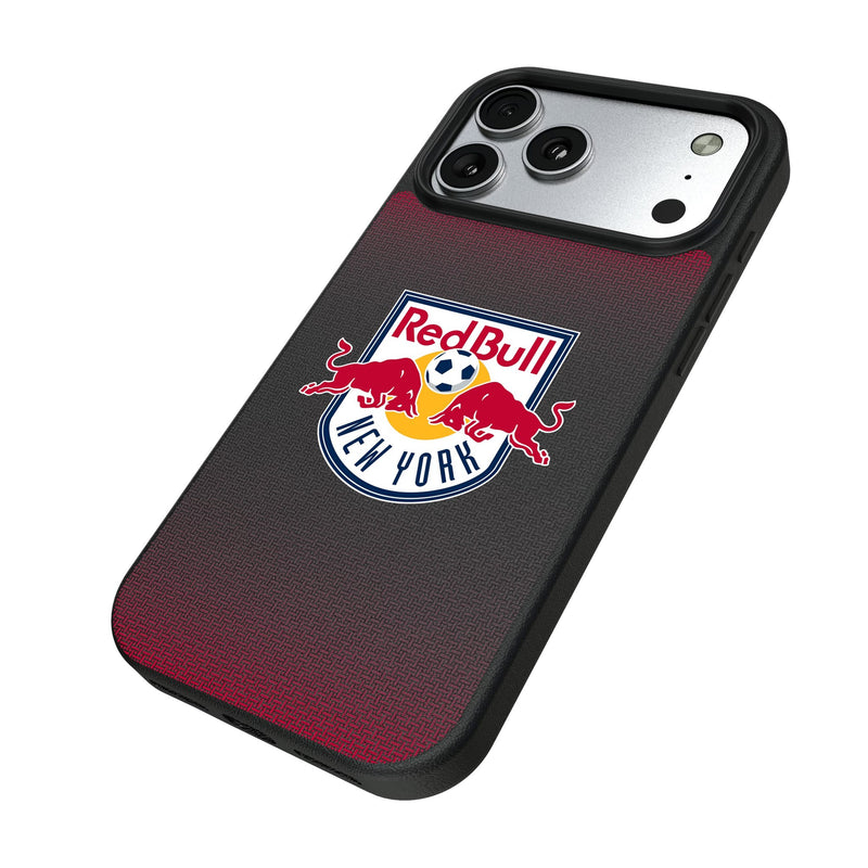 New York Red Bulls Linen iPhone MagSafe Compatible Phone Case for Apple iPhone Iso.Jpg