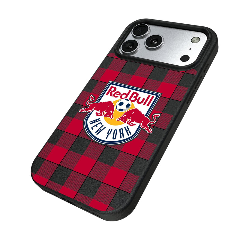 New York Red Bulls Plaid iPhone MagSafe Compatible Phone Case for Apple iPhone Iso.Jpg