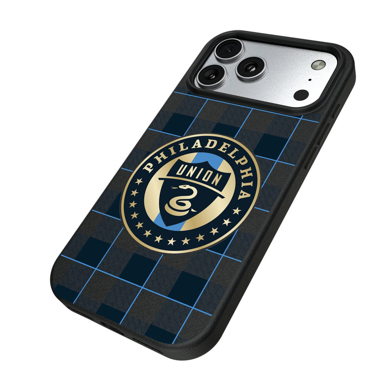 Philadelphia Union Plaid iPhone MagSafe Compatible Phone Case for Apple iPhone Iso.Jpg
