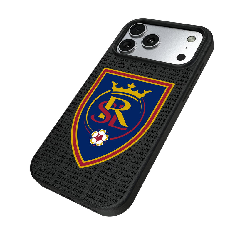 Real Salt Lake Text Backdrop iPhone MagSafe Compatible Phone Case for Apple iPhone Iso.Jpg