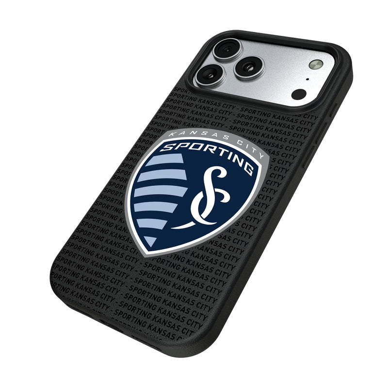 Sporting Kansas City Text Backdrop iPhone MagSafe Compatible Phone Case for Apple iPhone Iso.Jpg