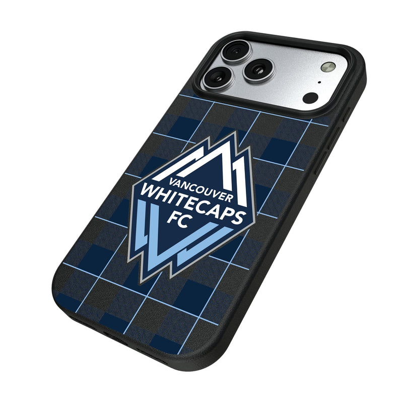 Vancouver Whitecaps Plaid iPhone MagSafe Compatible Phone Case for Apple iPhone Iso.Jpg