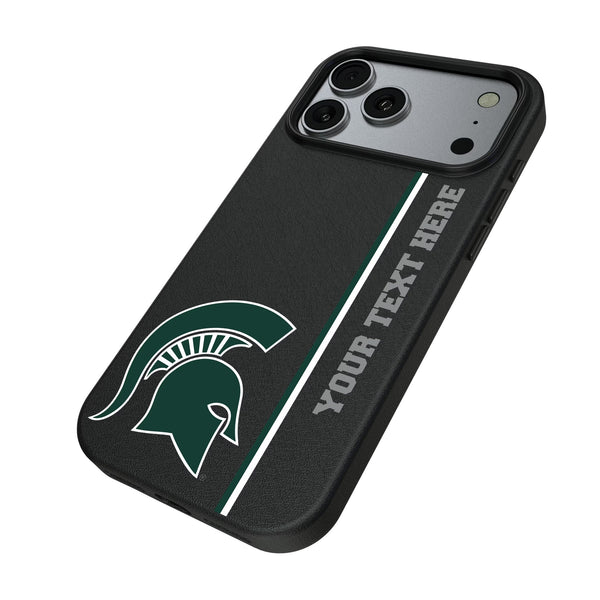 Michigan State University Spartans Personalized Sidebard iPhone MagSafe Compatible Phone Case for Apple iPhone Iso.Jpg
