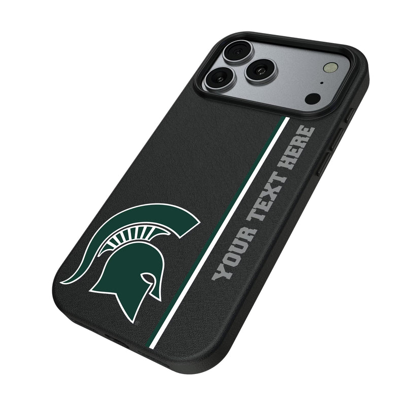 Michigan State University Spartans Personalized Sidebard iPhone MagSafe Compatible Phone Case for Apple iPhone Iso.Jpg