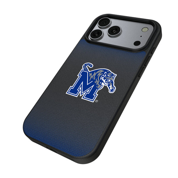 University of Memphis Tigers Linen iPhone MagSafe Compatible Phone Case for Apple iPhone Iso.Jpg