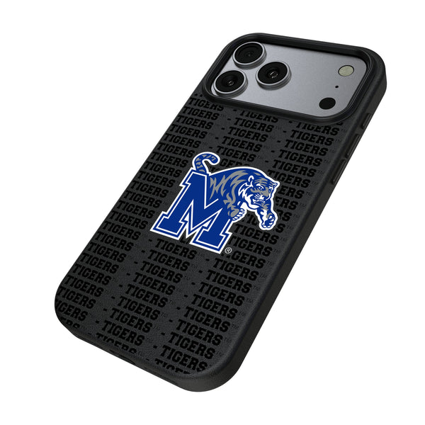 University of Memphis Tigers Text Backdrop iPhone MagSafe Compatible Phone Case for Apple iPhone Iso.Jpg