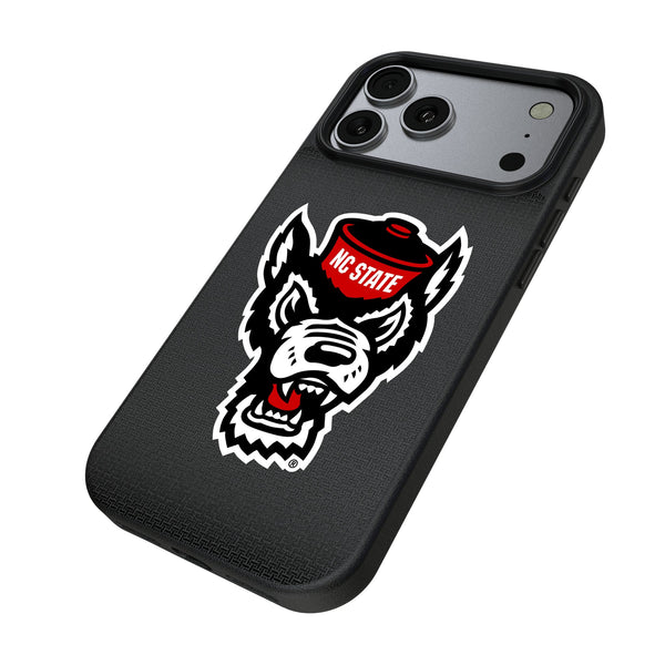 North Carolina State University Wolfpack Linen iPhone MagSafe Compatible Phone Case for Apple iPhone Iso.Jpg