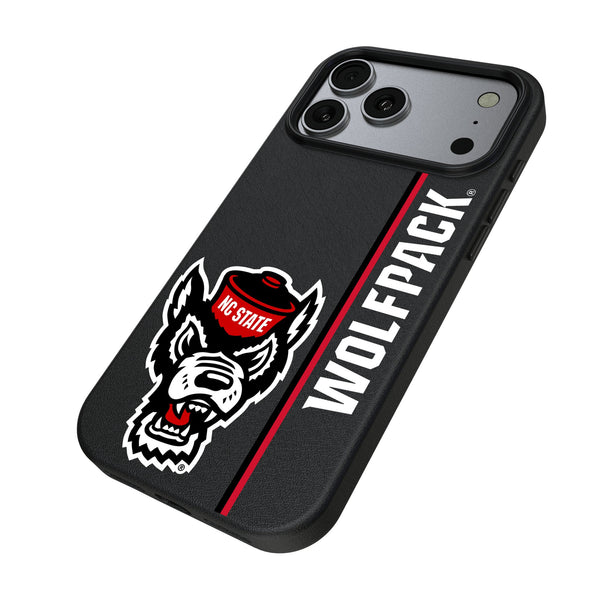 North Carolina State University Wolfpack Sidebar iPhone MagSafe Compatible Phone Case for Apple iPhone Iso.Jpg