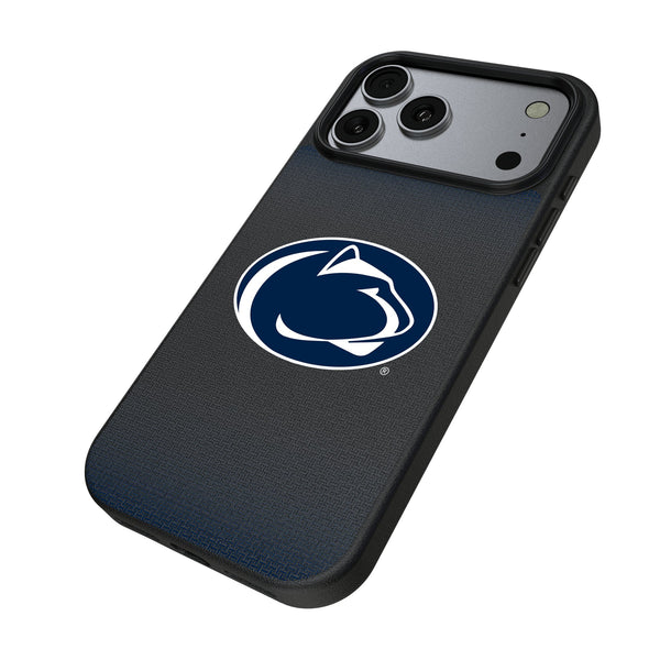 Pennsylvania State University Nittany Lions Linen iPhone MagSafe Compatible Phone Case for Apple iPhone Iso.Jpg