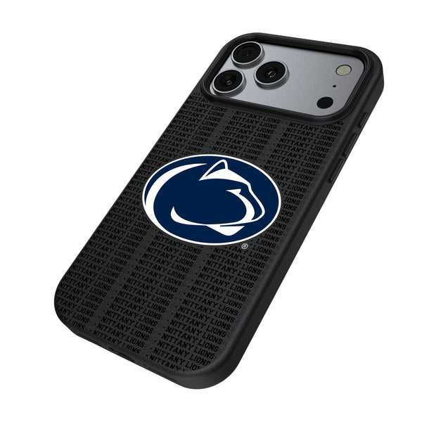 Pennsylvania State University Nittany Lions Text Backdrop iPhone MagSafe Compatible Phone Case for Apple iPhone Iso.Jpg