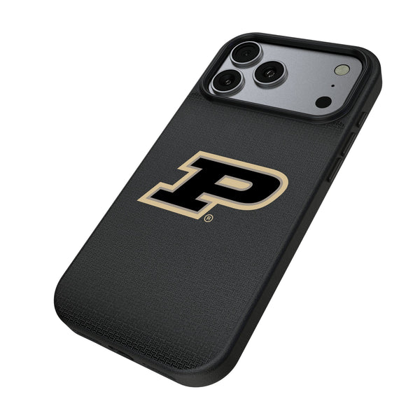 Purdue University Boilermakers Linen iPhone MagSafe Compatible Phone Case for Apple iPhone Iso.Jpg