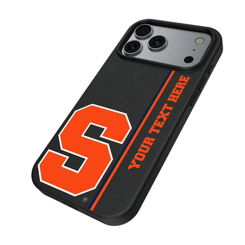 Syracuse University Orange Personalized Sidebard iPhone MagSafe Compatible Phone Case for Apple iPhone Iso.Jpg