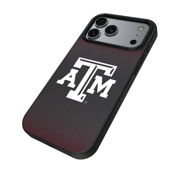 Texas A&M University Aggies Linen iPhone MagSafe Compatible Phone Case for Apple iPhone Iso.Jpg