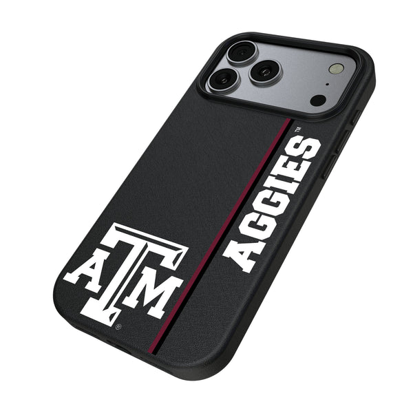Texas A&M University Aggies Sidebar iPhone MagSafe Compatible Phone Case for Apple iPhone Iso.Jpg