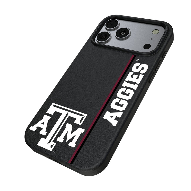 Texas A&M University Aggies Sidebar iPhone MagSafe Compatible Phone Case for Apple iPhone Iso.Jpg