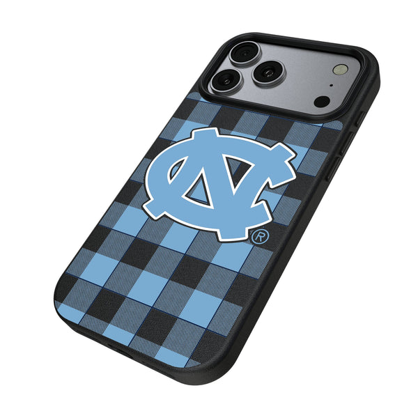 University of North Carolina Tar Heels Plaid iPhone MagSafe Compatible Phone Case for Apple iPhone Iso.Jpg