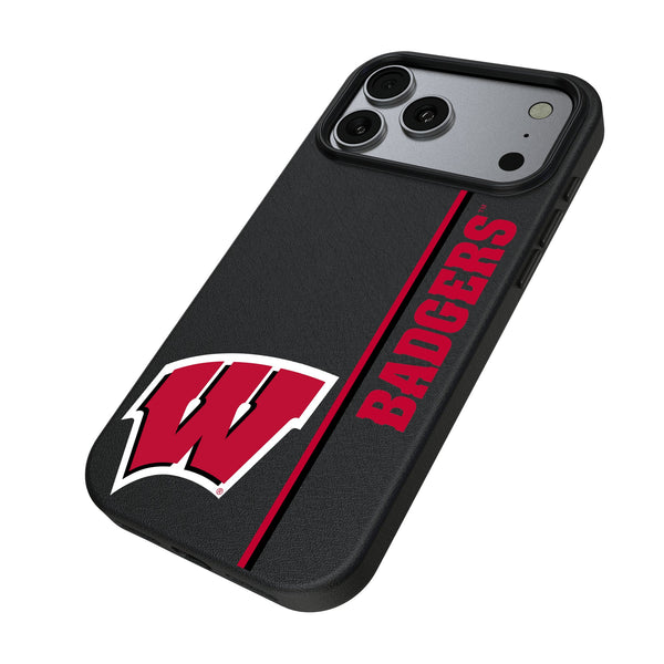 University of Wisconsin Badgers Sidebar iPhone MagSafe Compatible Phone Case for Apple iPhone Iso.Jpg
