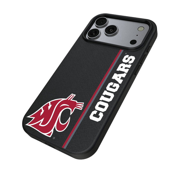 Washington State University Cougars Sidebar iPhone MagSafe Compatible Phone Case for Apple iPhone Iso.Jpg