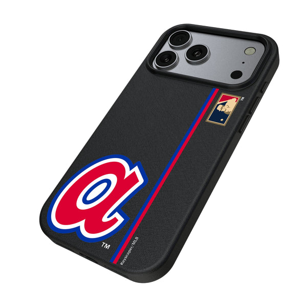 Atlanta Braves 1972-1980 - Cooperstown Collection Sidebar iPhone MagSafe Compatible Phone Case for Apple iPhone Iso.Jpg
