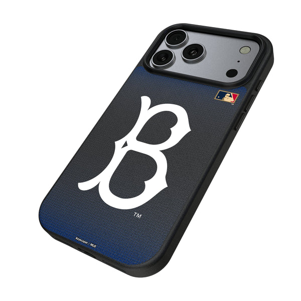 Brooklyn Dodgers 1949-1957 - Cooperstown Collection Linen iPhone MagSafe Compatible Phone Case for Apple iPhone Iso.Jpg