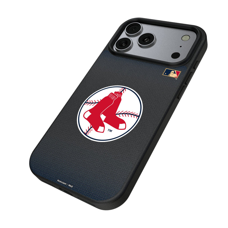 Boston Red Sox 1970-1975 - Cooperstown Collection Linen iPhone MagSafe Compatible Phone Case for Apple iPhone Iso.Jpg