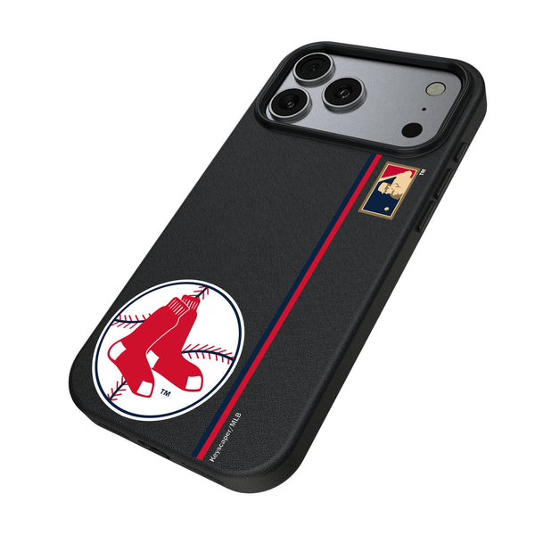 Boston Red Sox 1970-1975 - Cooperstown Collection Sidebar iPhone MagSafe Compatible Phone Case for Apple iPhone Iso.Jpg