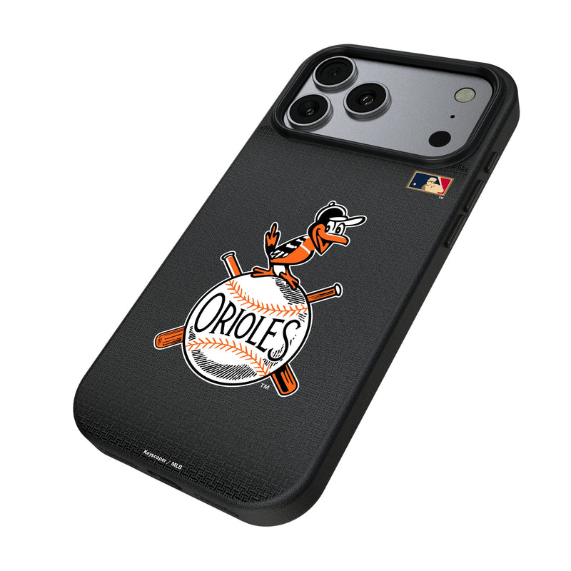 Baltimore Orioles 1954-1963 - Cooperstown Collection Linen iPhone MagSafe Compatible Phone Case for Apple iPhone Iso.Jpg