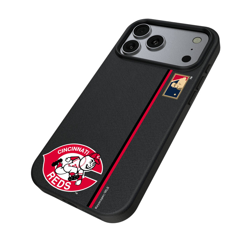 Cincinnati Reds 1974-1992 - Cooperstown Collection Sidebar iPhone MagSafe Compatible Phone Case for Apple iPhone Iso.Jpg