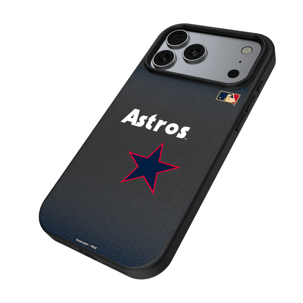 Houston Astros 1975-1981 - Cooperstown Collection Linen iPhone MagSafe Compatible Phone Case for Apple iPhone Iso.Jpg