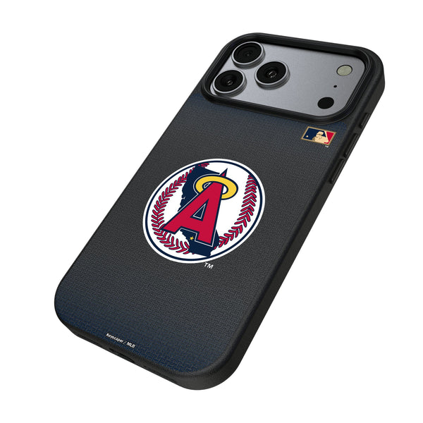 LA Angels 1986-1992 - Cooperstown Collection Linen iPhone MagSafe Compatible Phone Case for Apple iPhone Iso.Jpg