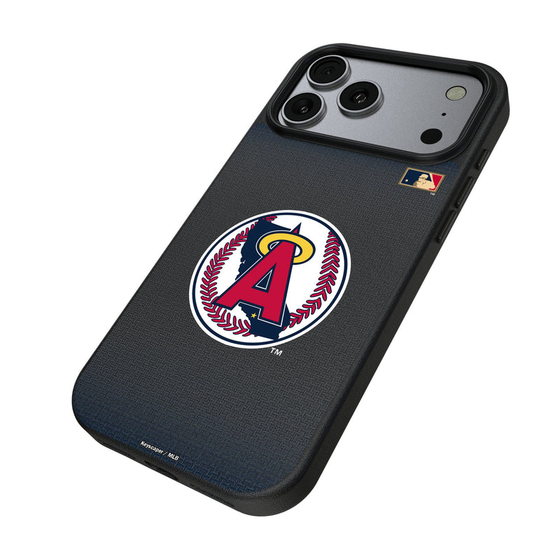 LA Angels 1986-1992 - Cooperstown Collection Linen iPhone MagSafe Compatible Phone Case for Apple iPhone Iso.Jpg