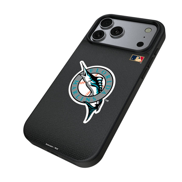 Miami Marlins 1993-2011 - Cooperstown Collection Linen iPhone MagSafe Compatible Phone Case for Apple iPhone Iso.Jpg