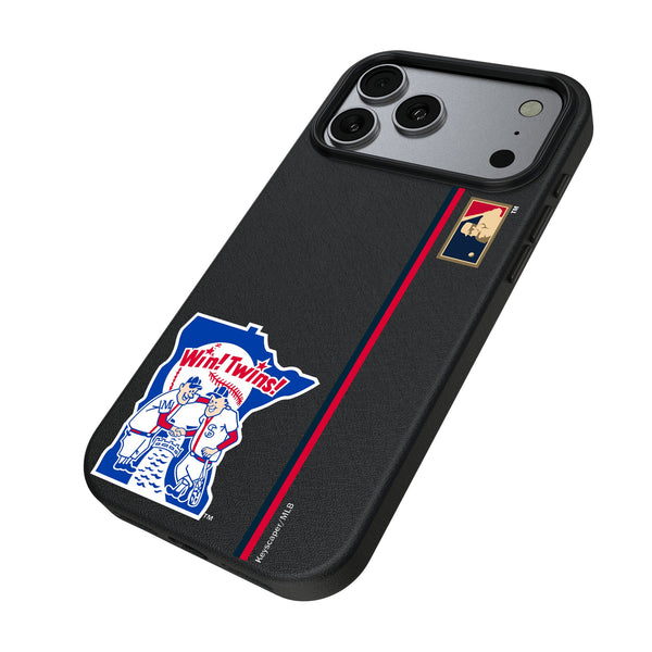 Minnesota Twins 1976-1986 - Cooperstown Collection Sidebar iPhone MagSafe Compatible Phone Case for Apple iPhone Iso.Jpg