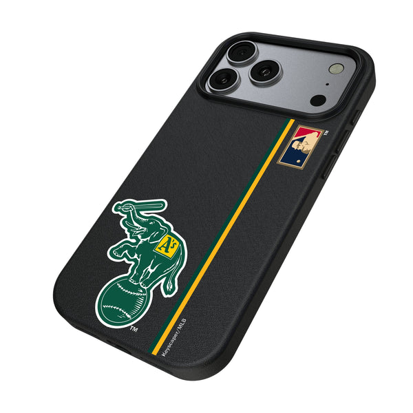 Oakland As Home 1988 - Cooperstown Collection Sidebar iPhone MagSafe Compatible Phone Case for Apple iPhone Iso.Jpg