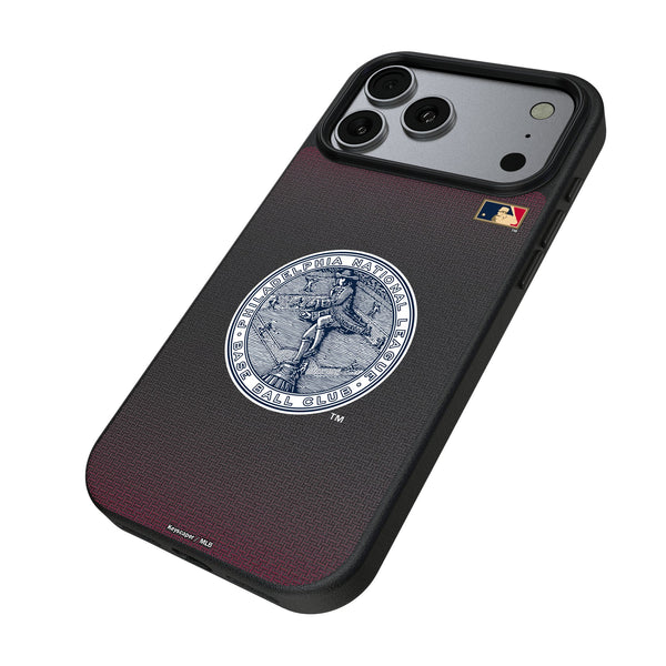 Philadelphia Phillies 1915-1943 - Cooperstown Collection Linen iPhone MagSafe Compatible Phone Case for Apple iPhone Iso.Jpg