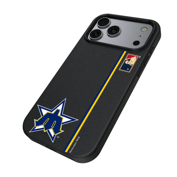 Seattle Mariners 1981-1986 - Cooperstown Collection Sidebar iPhone MagSafe Compatible Phone Case for Apple iPhone Iso.Jpg