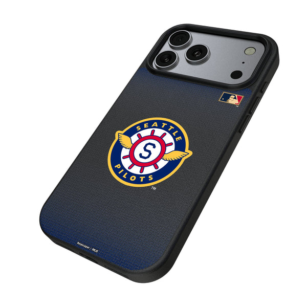 Seattle Pilots 1969 - Cooperstown Collection Linen iPhone MagSafe Compatible Phone Case for Apple iPhone Iso.Jpg