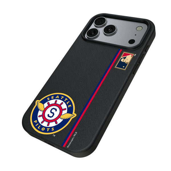 Seattle Pilots 1969 - Cooperstown Collection Sidebar iPhone MagSafe Compatible Phone Case for Apple iPhone Iso.Jpg