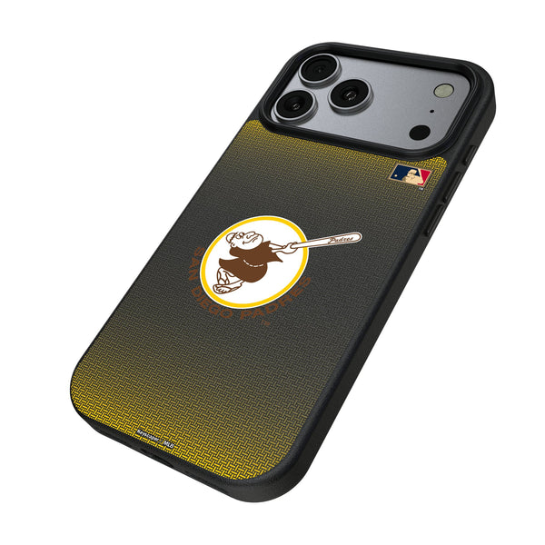 San Diego Padres 1969-1984 - Cooperstown Collection Linen iPhone MagSafe Compatible Phone Case for Apple iPhone Iso.Jpg