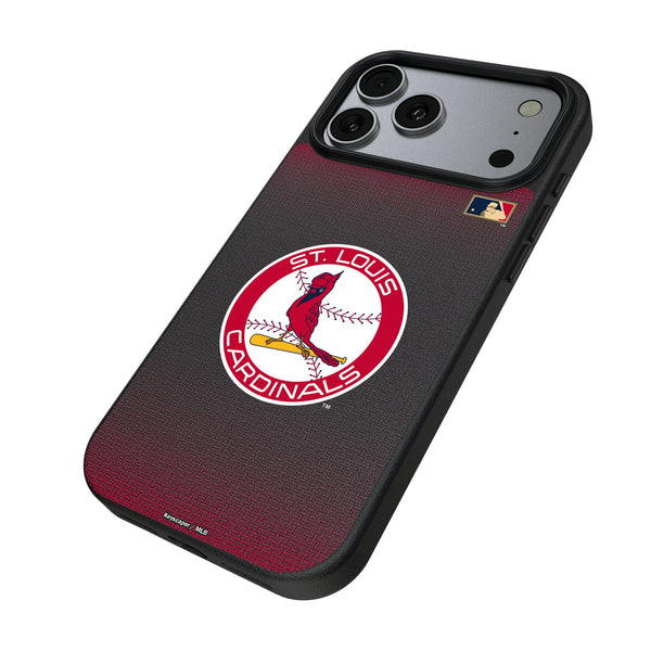 St Louis Cardinals 1966-1997 - Cooperstown Collection Linen iPhone MagSafe Compatible Phone Case for Apple iPhone Iso.Jpg