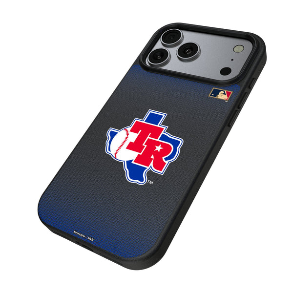 Texas Rangers 1981-1983 - Cooperstown Collection Linen iPhone MagSafe Compatible Phone Case for Apple iPhone Iso.Jpg
